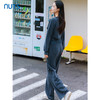 NUTS秋季新款简约运动直筒宽松高腰系带长款休闲裤4330703A1 商品缩略图2