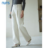 NUTS2023春秋季新款复古休闲直筒长裤女简约设计感宽松4340705A1 商品缩略图3