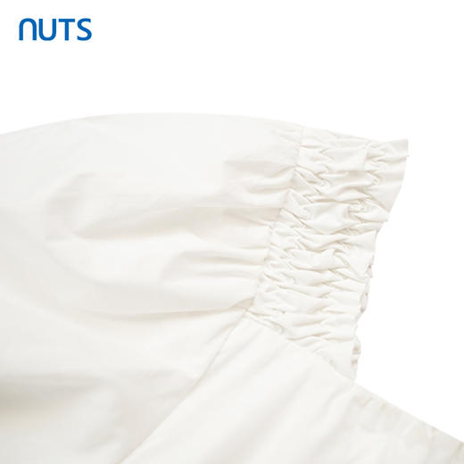 NUTS少女方领甜美温柔休闲风宽松显瘦短袖衬衫上衣428013500 商品图2