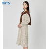 NUTS春秋季新款时尚碎花休闲风长袖连衣裙女（含披肩）231103217 商品缩略图1