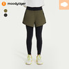 【24年秋新】moodytiger24秋新女童紧身透气速干假两件运动长裤43211501 商品缩略图0