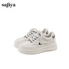 Safiya/索菲娅2024秋 新款圆头拼色透气百搭松糕厚底休闲板鞋 SF43112100 商品缩略图5
