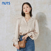 NUTS秋季新款时尚气质缎面高级感宽松显瘦长袖衬衫女231013062B 商品缩略图4