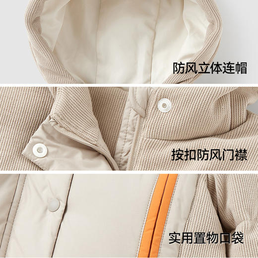 【商场同款】英氏儿童羽绒服冬季男童灯芯绒加厚羽绒外套新款超韧绒 商品图3