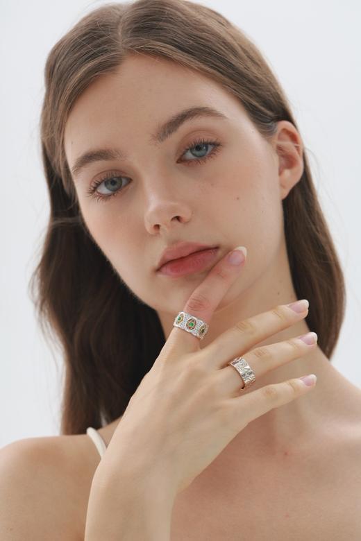 SOL DE VERANO 绿玉髓戒指 商品图0