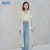 NUTS秋季新款气质时尚设计感网纱透感衬衫款长外套女231043025B 商品缩略图0