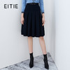 EITIE爱特爱秋季新款黑色半裙7506212 商品缩略图0