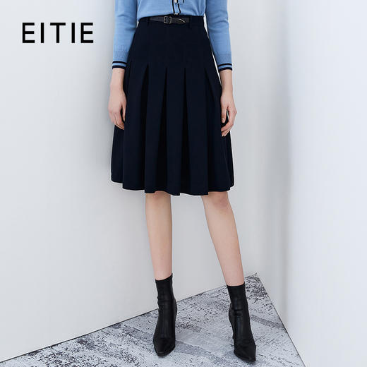 EITIE爱特爱秋季新款黑色半裙7506212 商品图0