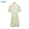 NUTS绿色法式碎花连衣裙女夏气质减龄洋气圆领别致裙子428103482 商品缩略图1