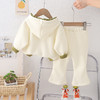 【韩版连帽喇叭裤时髦两件套】女童早春套装2024新款女宝宝洋气小童潮 商品缩略图3
