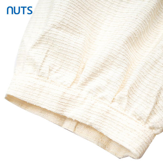 NUTS法式花边v领衬衫女夏季甜美泡泡袖百搭雪纺上衣429042318 商品图4