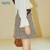 NUTS2023秋季新款复古英伦学院风设计感半身短裙女4350604A1 商品缩略图1