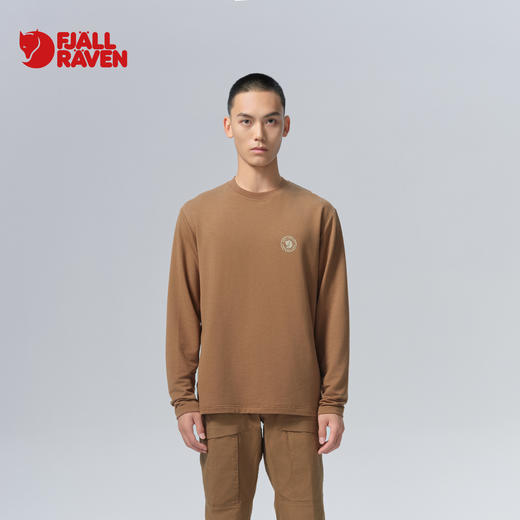 北极狐 户外男士长袖T恤 2024秋冬新款保暖圆领上衣01242117 商品图0