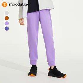 【24年秋新】moodytiger24秋新男女童针织长裤高弹百搭透气户外运动裤柔顺43511301