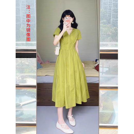 裁缝学苑AS312夏季新款短袖连衣裙纸样女装收腰V领长裙子版型 商品图5