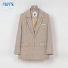 NUTS秋季新款杏色高级感气质休闲简约通勤西装外套女334042336 商品缩略图0