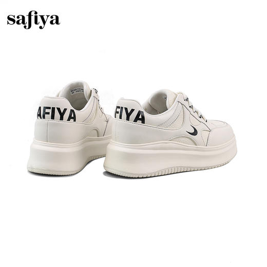 Safiya/索菲娅2024秋 新款圆头拼色透气百搭松糕厚底休闲板鞋 SF43112100 商品图3