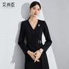 艾尚臣法式职业连衣裙女秋新款收腰女装高级感黑色教师轻奢高级感 商品缩略图5