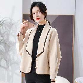 雀说新款外套时尚气质针织开衫中年秋冬上衣服女外穿AL3178