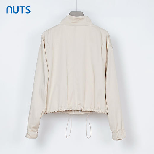 NUTS秋季新款美式复古立领工装纯色夹克短外套 商品图1