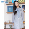 NUTS秋季新款小香风丝带气质拼接短款连衣裙假两件女4331004A1 商品缩略图1
