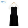 NUTS夏款高腰法式收腰显瘦拼接设计连衣裙429101362 商品缩略图0