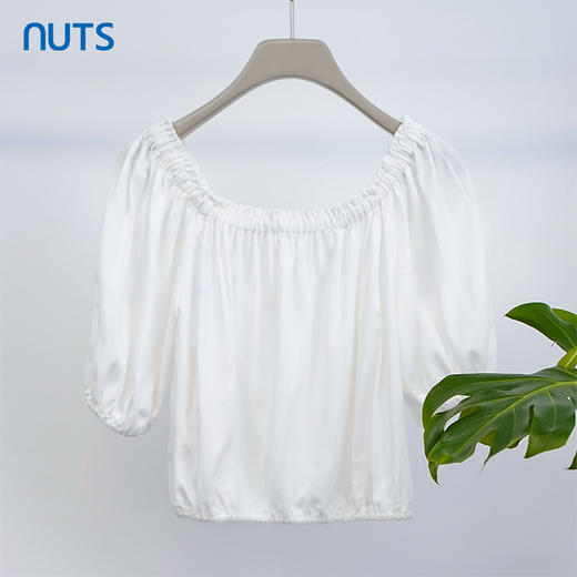 NUTS商场同款时尚气质甜美风短袖套头衫327011065B 商品图1