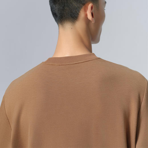 北极狐 户外男士长袖T恤 2024秋冬新款保暖圆领上衣01242117 商品图3