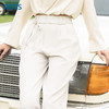 NUTS秋装新款通勤自然感翻折边装饰系带通勤休闲长裤4310701A1 商品缩略图4