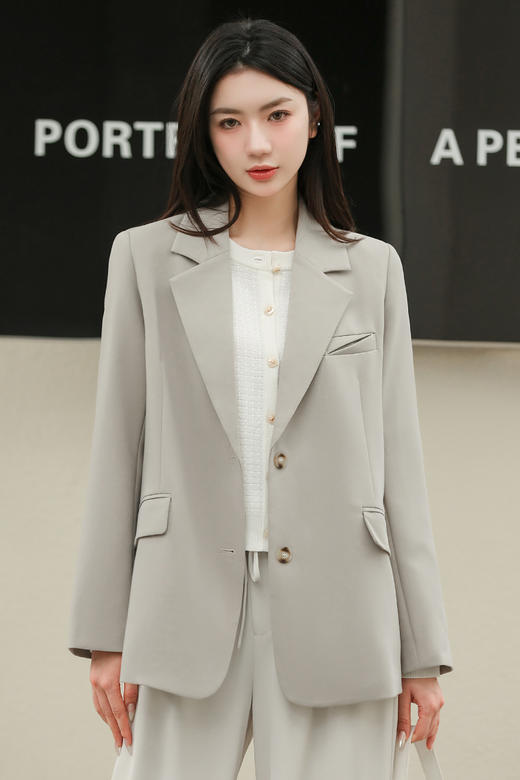 NUTS秋季新款休闲时尚气质通勤西装外套女4330409A1 商品图5