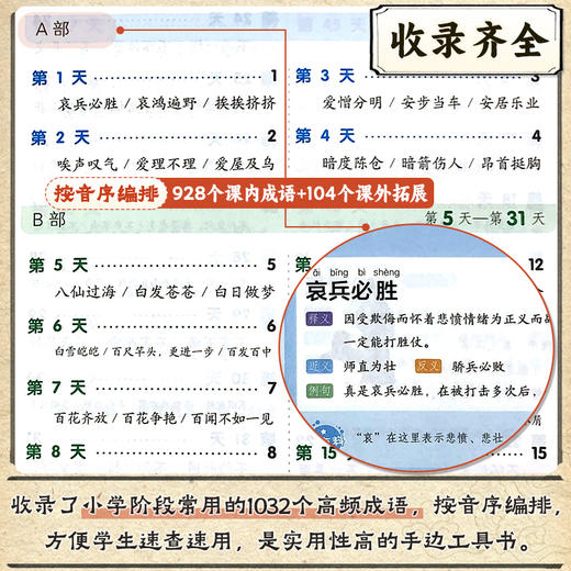8分钟必背高频成语（小学通用） 商品图3