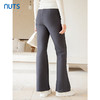 NUTS秋季新款深色高腰显示修身气质微喇长款休闲裤女4330701A1 商品缩略图4