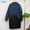 NUTS商场同款牛仔拼接外套女中长款上衣141040394 商品缩略图2