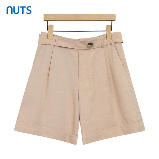 NUTS夏季新款时尚气质阔腿a字型短裤女221071318 商品图0