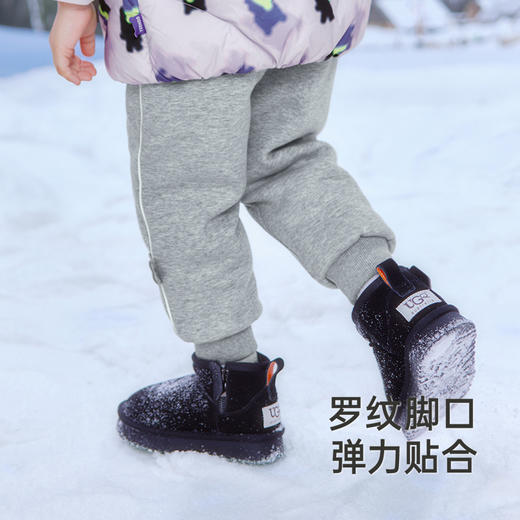 【商场同款】英氏儿童裤子冬季夹棉防寒束脚裤女童休闲裤新款 商品图3