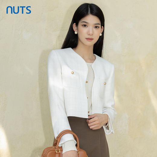 NUTS法式小香风气质高级感外套女2023秋季新款百搭上衣4350401A1 商品图0