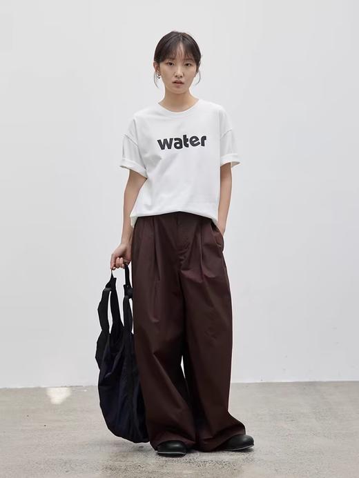 步履不停/4C18115C/宽松字母印花短袖T恤 商品图3