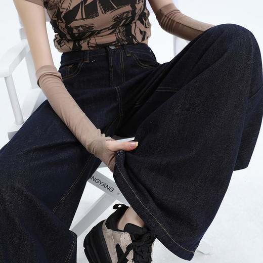 【HEY+JEANS】 宽松阔腿 牛仔裤 9893 商品图4