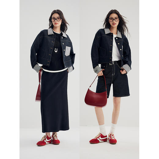 棉仓356607016-肌拼接牛仔外套 商品图4