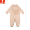 棉果果秋季新品春秋季男童女童彩棉爬服小熊偏襟连体衣M301720199407 商品缩略图1