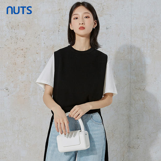 NUTS秋季新款时尚气质通勤风外穿内搭女针织背心女231051073B 商品图2