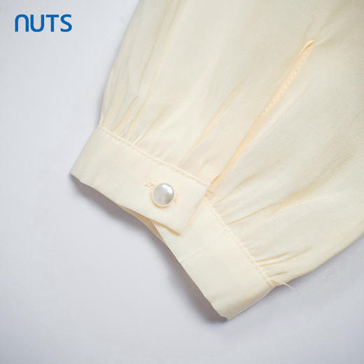 NUTS秋季新款纯色宽松通勤时尚长袖蝴蝶结套头衫女331012259 商品图4