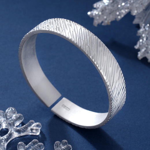 子佩集S999银【孜孜不倦】手镯【JLSZ011】纯银手镯2408 商品图2