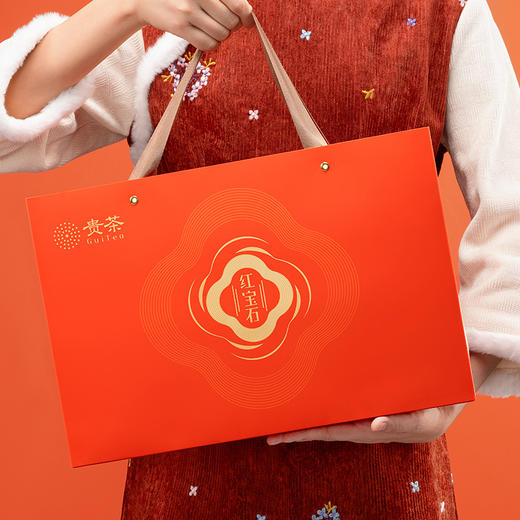 【贵茶】红宝石红茶·中国红礼盒2023版198g 商品图4