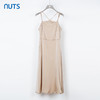 NUTS夏季新款高级感气质高腰显瘦优雅长款吊带连衣裙女332103340 商品缩略图3
