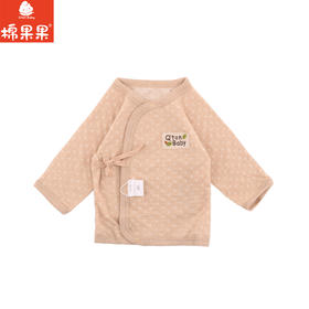 棉果果秋季新品春秋季男童女童彩棉新生儿婴儿半背衣M301110199402