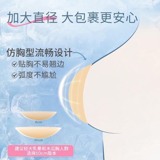 奶糖派【大冰皮】大胸防水乳贴胸贴边缘超薄防凸点分码隐形哑光乳贴女 商品图1