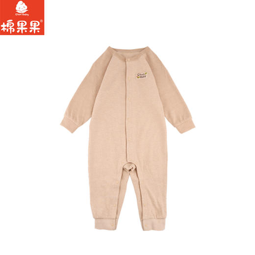 棉果果秋季新品春秋季男童女童彩棉爬服对开连体衣M301722199410 商品图0