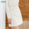 NUTS秋季新款小香风粗花呢高腰A字半身裙女4320601A1 商品缩略图3