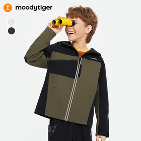 【24年秋新】moodytiger24秋新防风拒水男童户外运动风衣43110801
